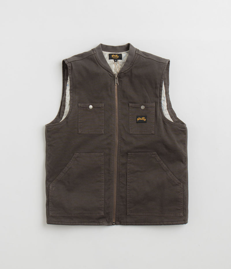 Stan Ray Pork Chop Vest in Charcoal Duck