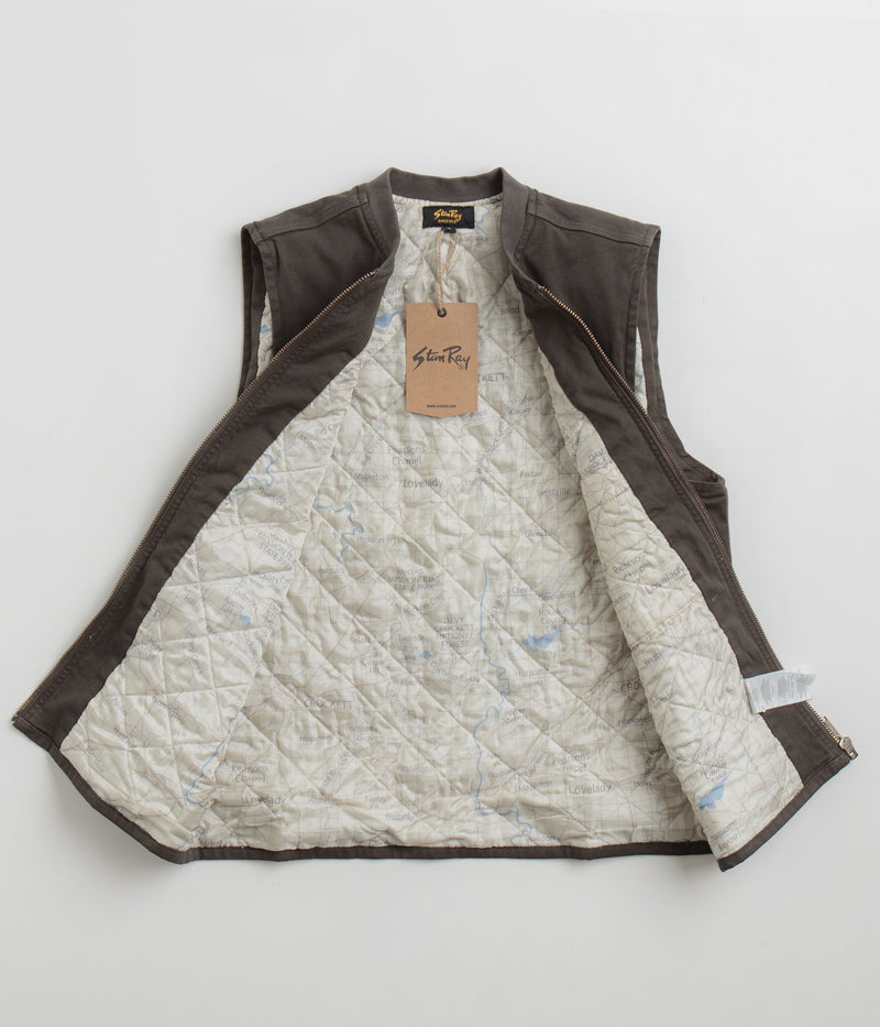 Stan Ray Pork Chop Vest in Charcoal Duck