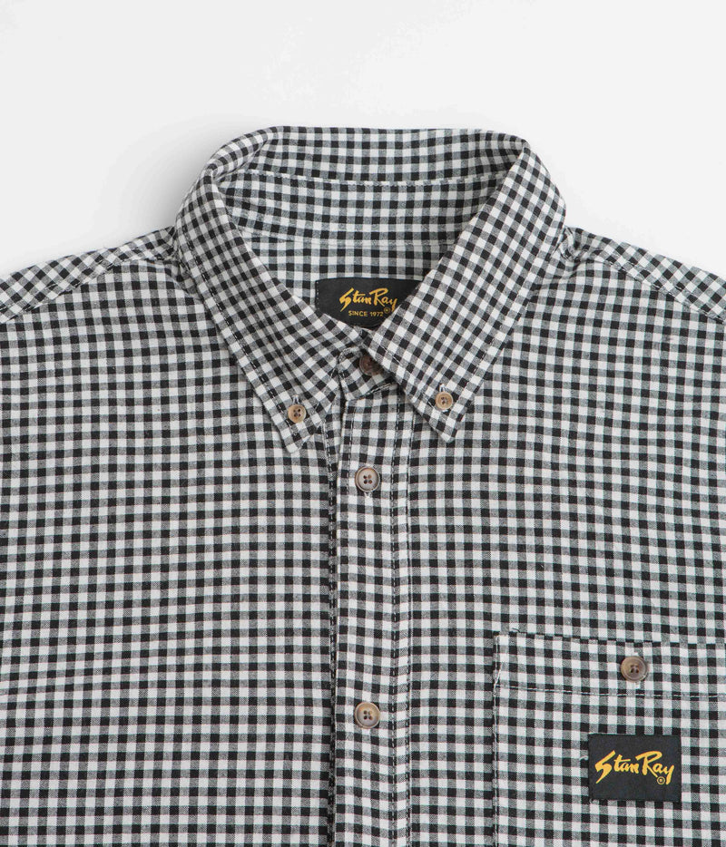 Stan Ray Short Sleeve Flannel Shirt in Shale Check