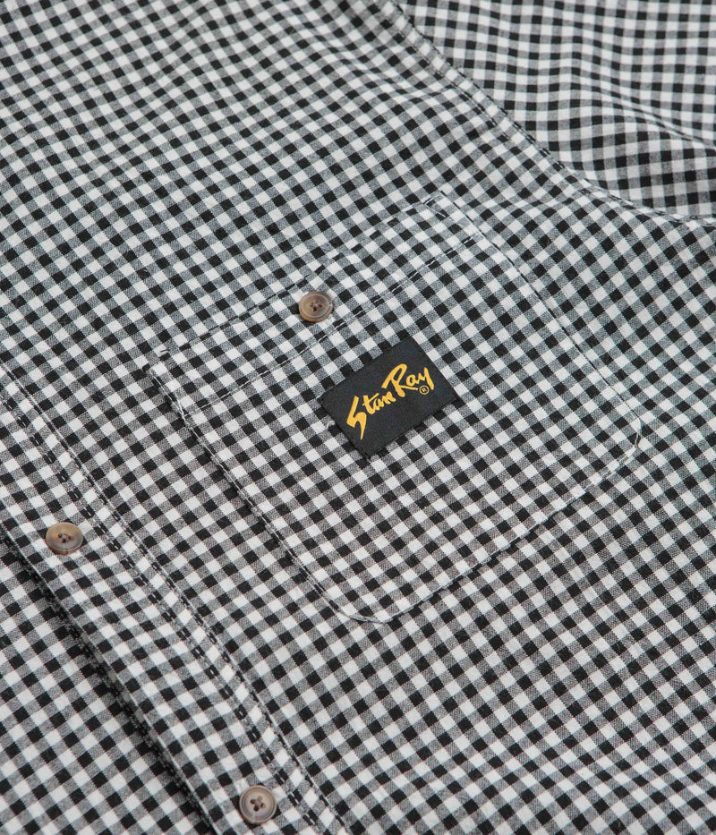 Stan Ray Short Sleeve Flannel Shirt in Shale Check