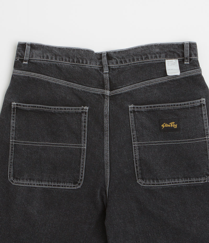 Stan Ray Wide 5 Shorts in Washed Black