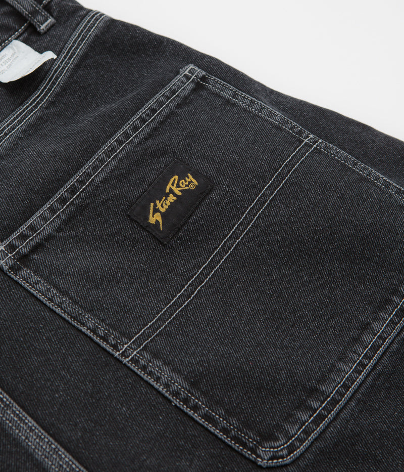 Stan Ray Wide 5 Shorts in Washed Black