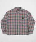 Stan Ray Zip Shirt in Pink and Teal Plaid