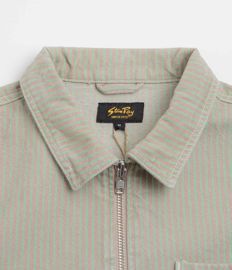 Stan Ray Zip Shirt in Quiet Green Hickory