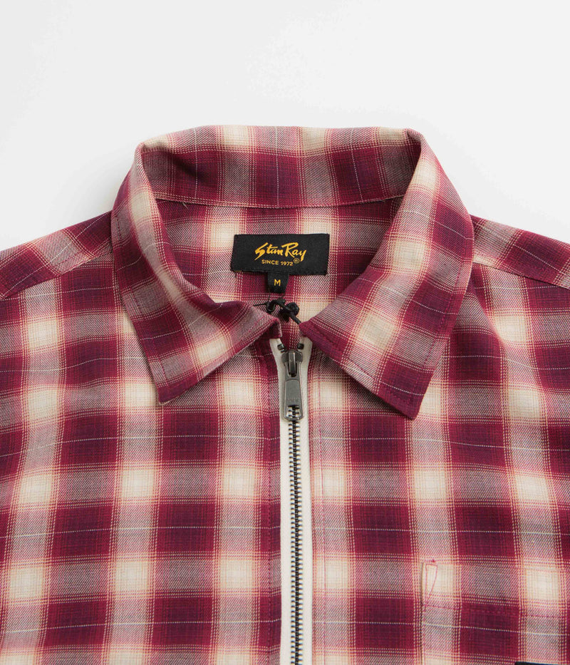 Stan Ray Zip Shirt in Red Check