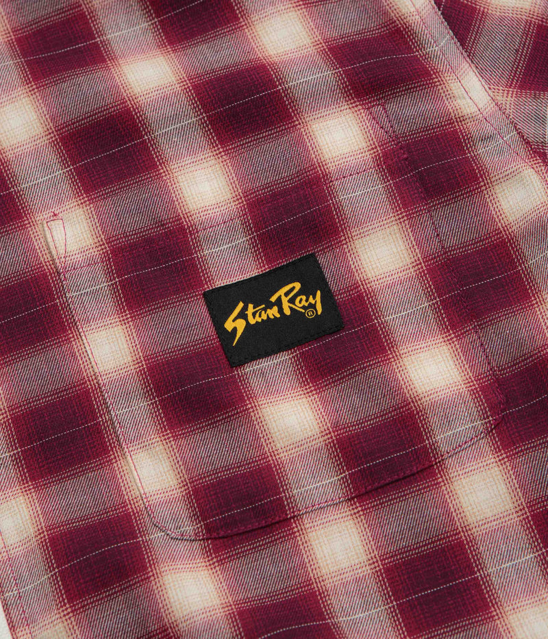 Stan Ray Zip Shirt in Red Check