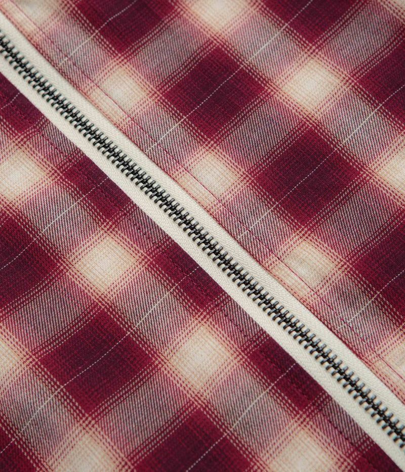 Stan Ray Zip Shirt in Red Check