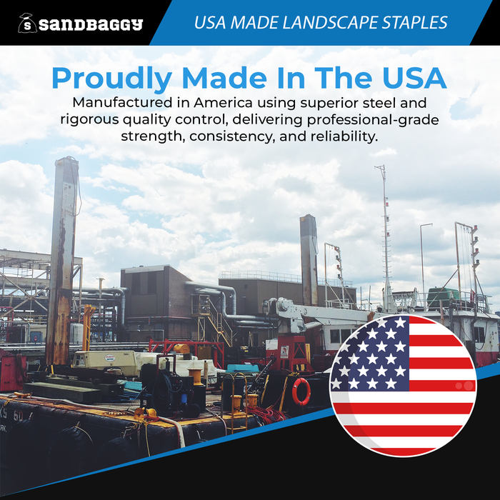 Standard 9-Inch Landscape Staples – USA Made, 11 Gauge Steel