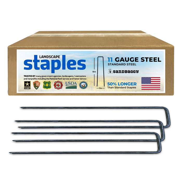 9-Inch Landscape Staples - Extra Long