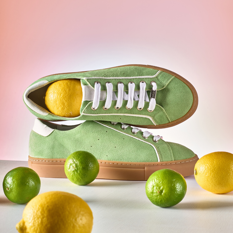 Star - Matcha Suede Wide Fit Sneakers