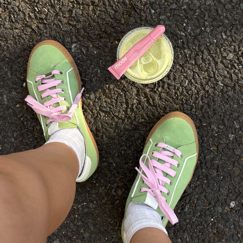Star - Matcha Suede Wide Fit Sneakers