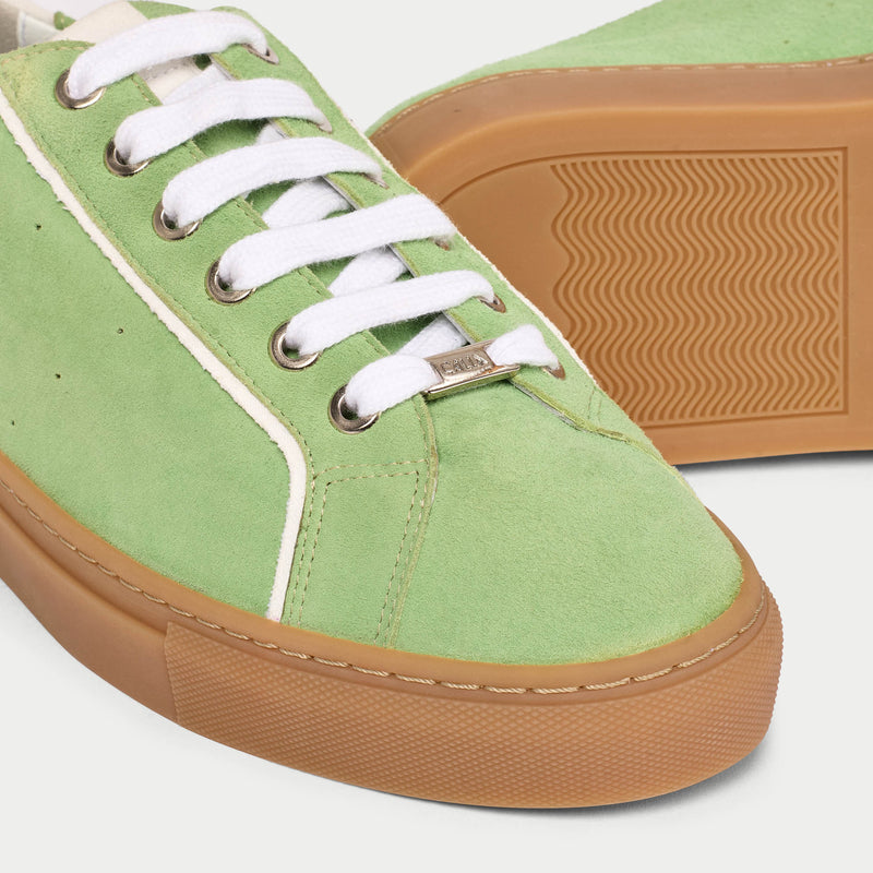 Star - Matcha Suede Wide Fit Sneakers