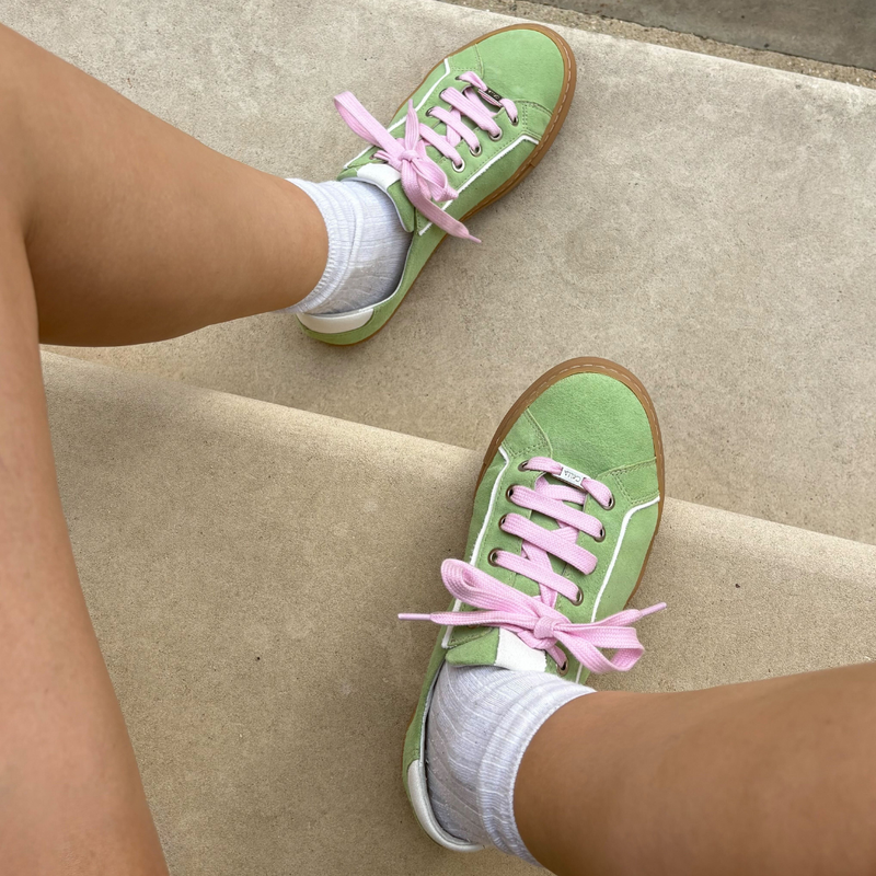 Star - Matcha Suede Wide Fit Sneakers