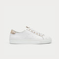 star smooth champagne trainer for bunions side view