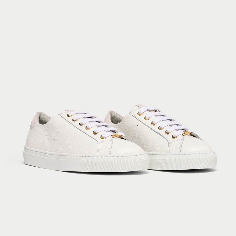 Star white leather sneaker pair