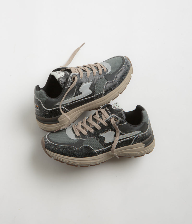Stepney Workers Club Amiel S-Strike Geo-Merged Shoes in Cordura Black