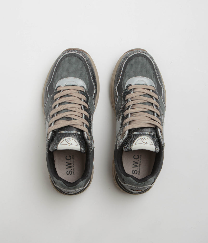 Stepney Workers Club Amiel S-Strike Geo-Merged Shoes in Cordura Black