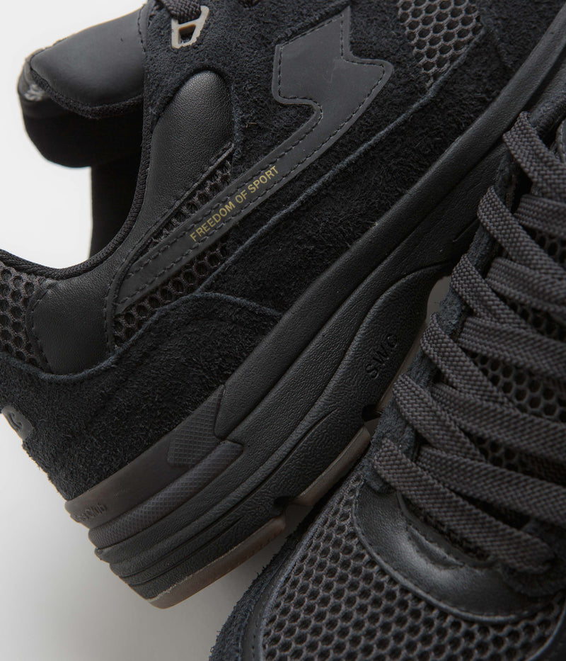 Stepney Workers Club Amiel S-Strike Geo-Merged Shoes in Tech Black