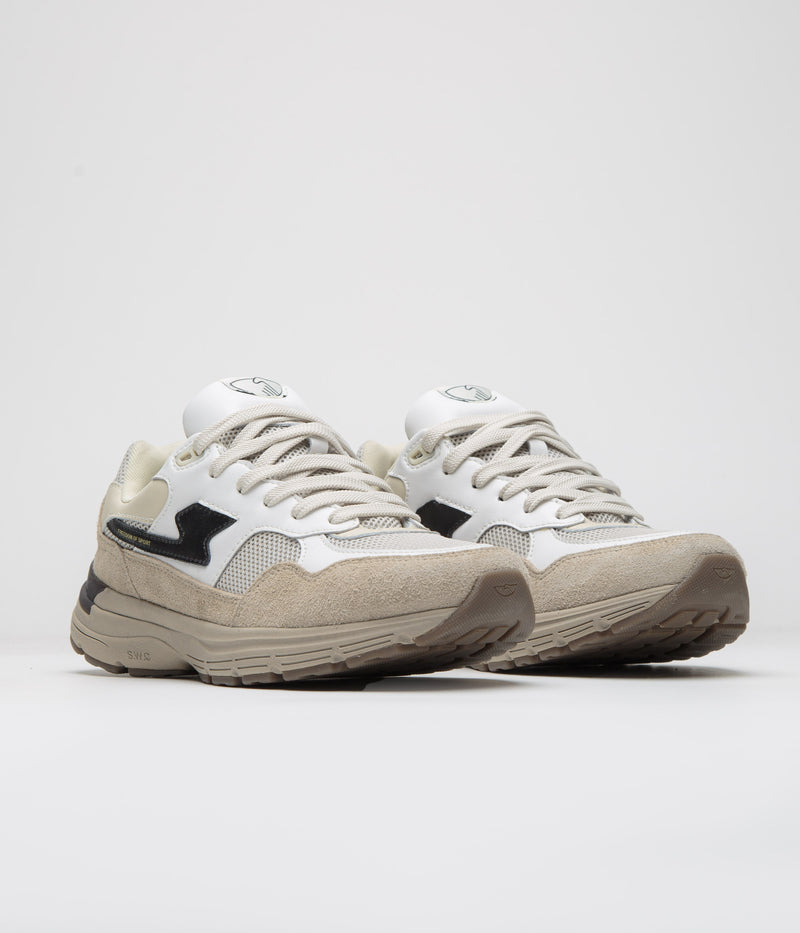 Stepney Workers Club Amiel S-Strike Geo-Merged Shoes in Winter and White