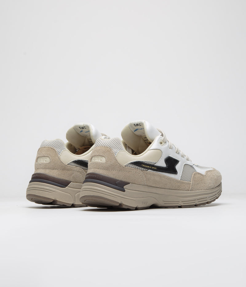 Stepney Workers Club Amiel S-Strike Geo-Merged Shoes in Winter and White