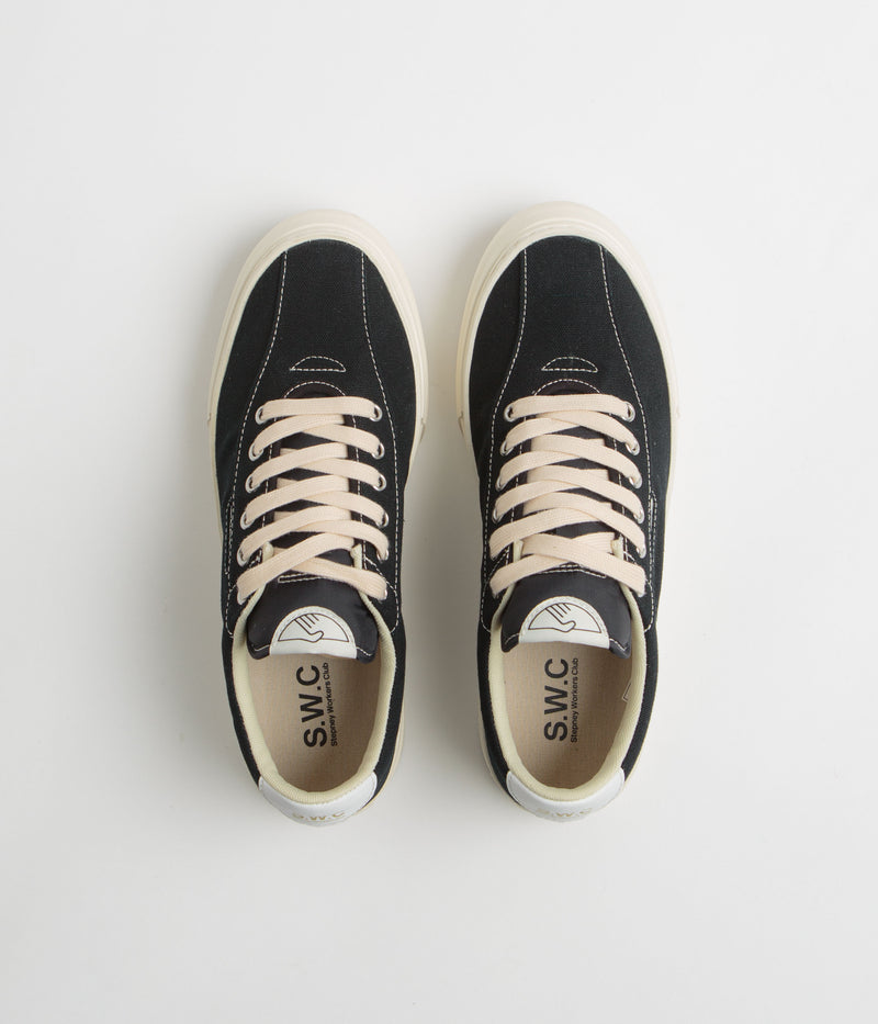 Stepney Workers Club Dellow 02 Cup Canvas Shoes in Black