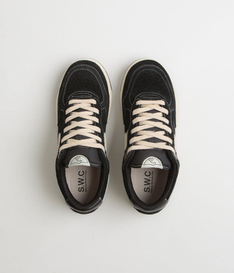 Stepney Workers Club Osier S-Strike Geo-Merged Shoes in Black and Gold