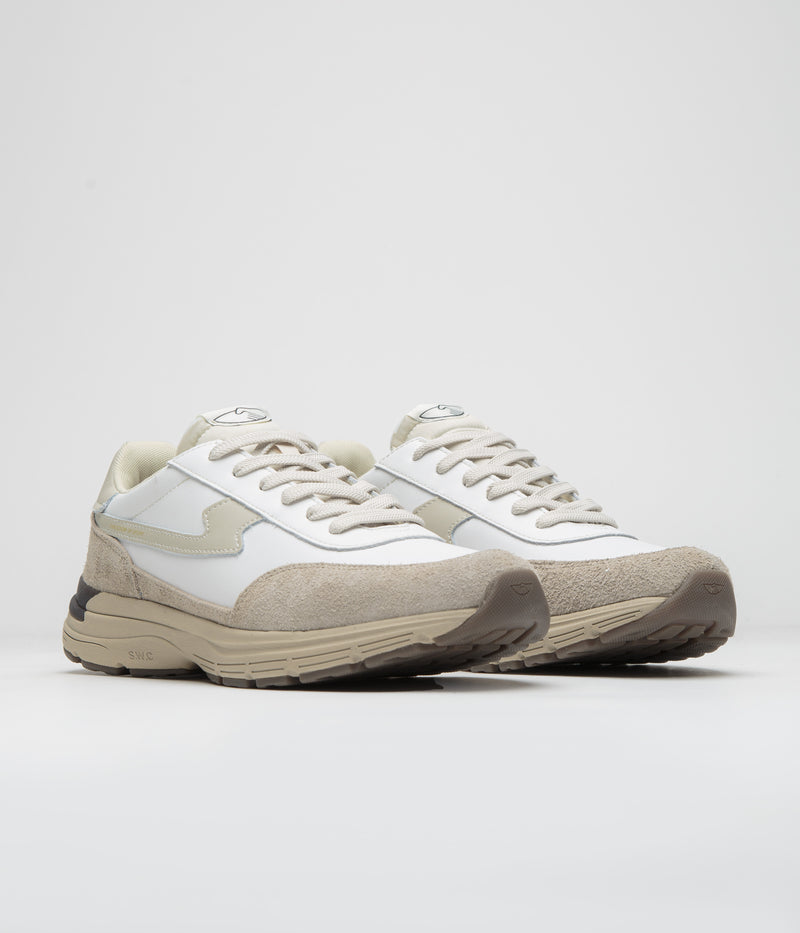 Stepney Workers Club Osier S-Strike Geo-Merged Shoes in Winter and White