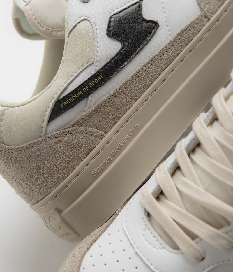 Stepney Workers Club Pearl S-Strike Geo-Merged Shoes in Winter and White