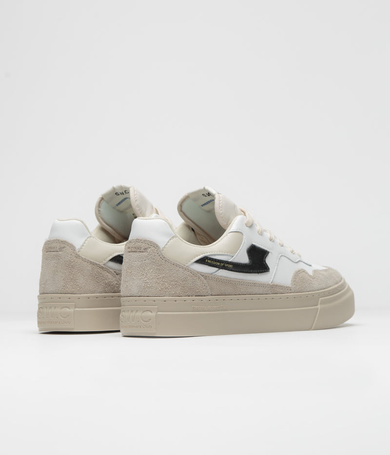 Stepney Workers Club Pearl S-Strike Geo-Merged Shoes in Winter and White