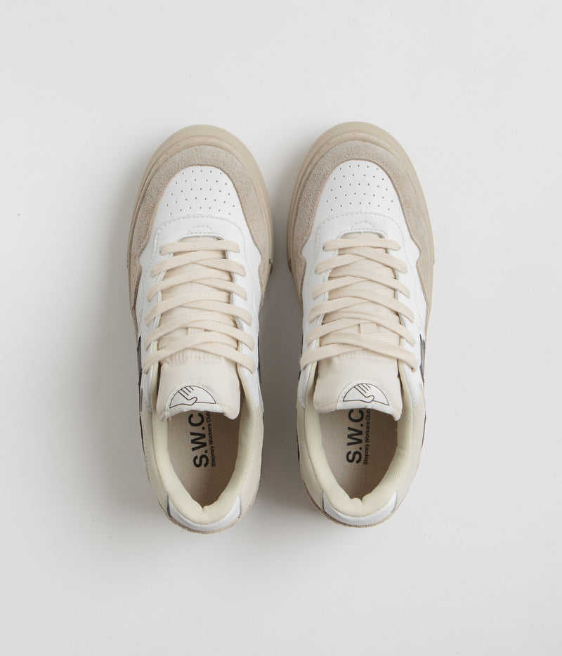 Stepney Workers Club Pearl S-Strike Geo-Merged Shoes in Winter and White