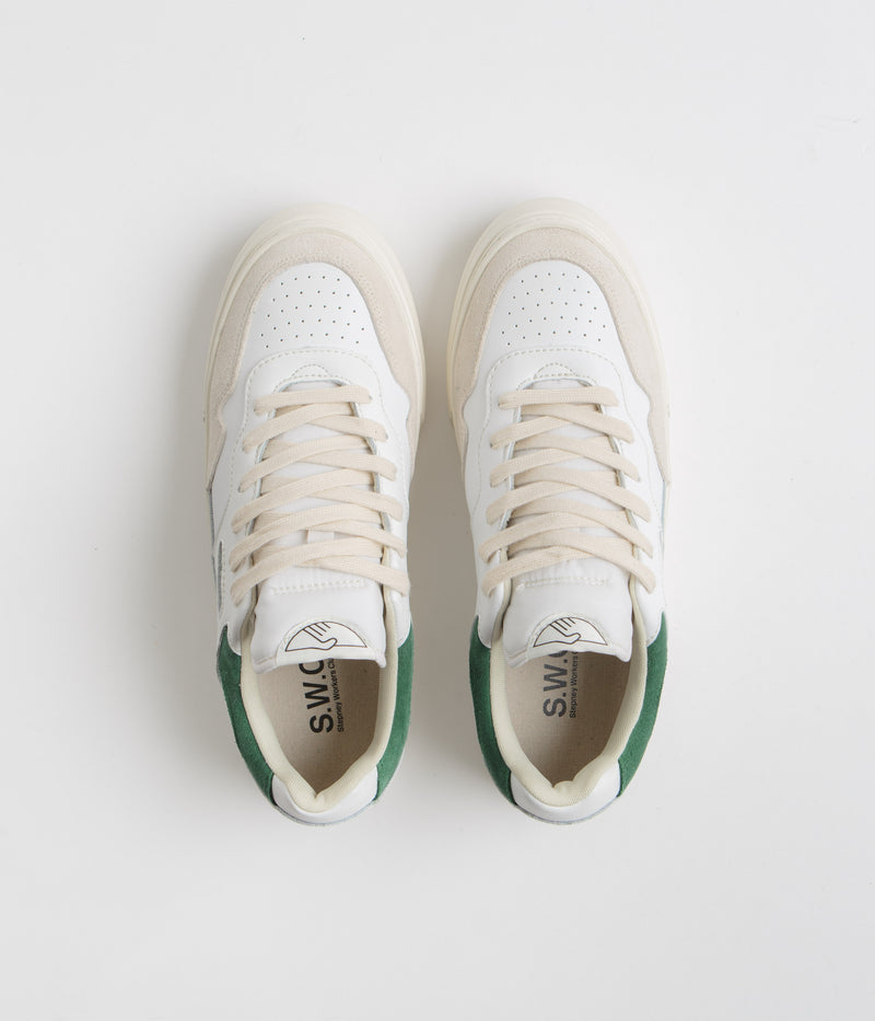 Stepney Workers Club Pearl Shoes in White and Green