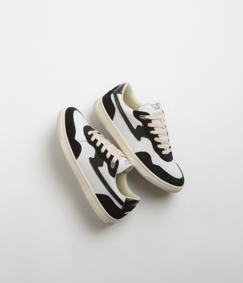Stepney Workers Club Pro Cup 01 S-Strike Leather Shoes in Black White
