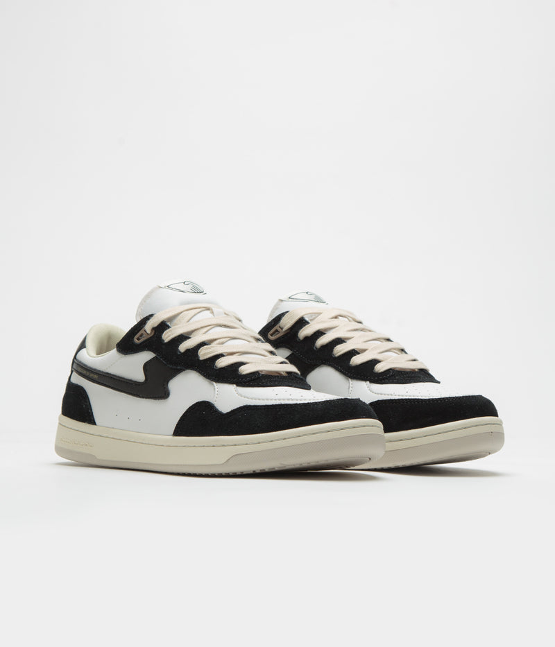 Stepney Workers Club Pro Cup 01 S-Strike Leather Shoes in Black White