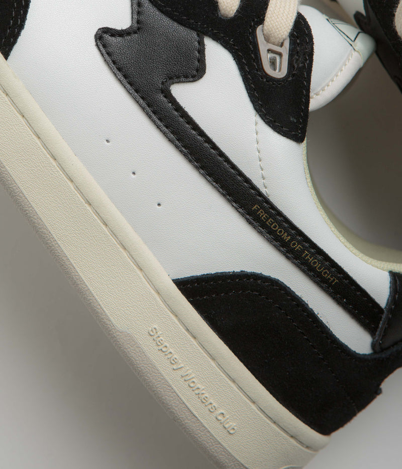Stepney Workers Club Pro Cup 01 S-Strike Leather Shoes in Black White