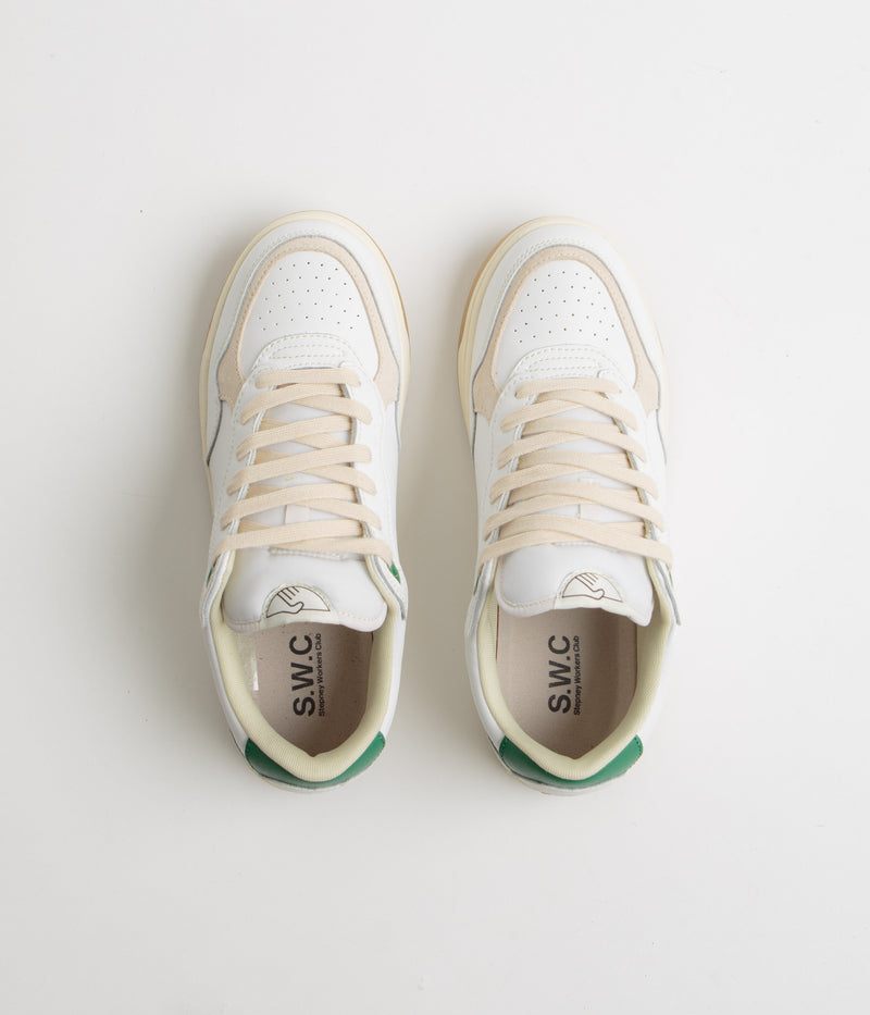Stepney Workers Club Pro Cup 01 Shoes in White and Green