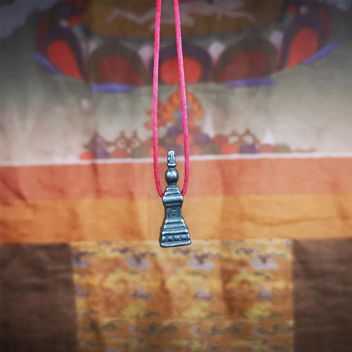 Stupa Amulet 1.22" - Tibetan Buddhist amulet, view 6