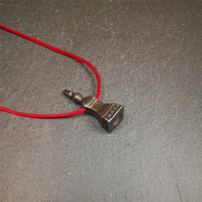 Stupa Amulet 1.22" - Tibetan Buddhist amulet, view 8