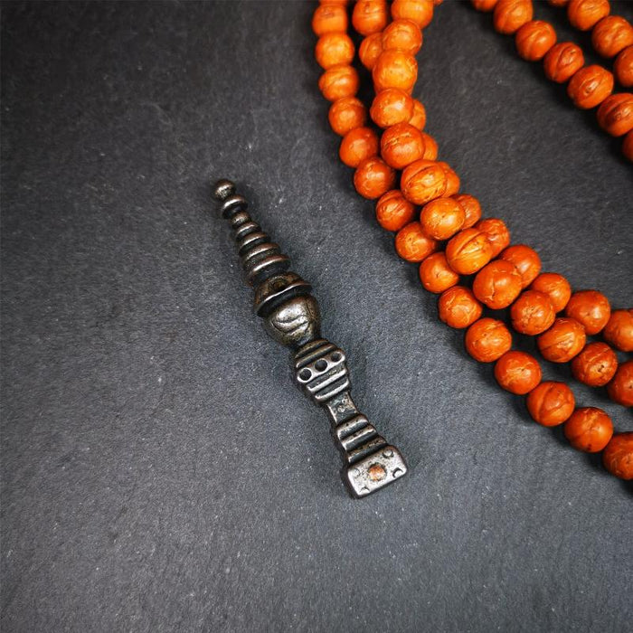 Stupa Amulet 2.56" - Tibetan Buddhist amulet, view 5