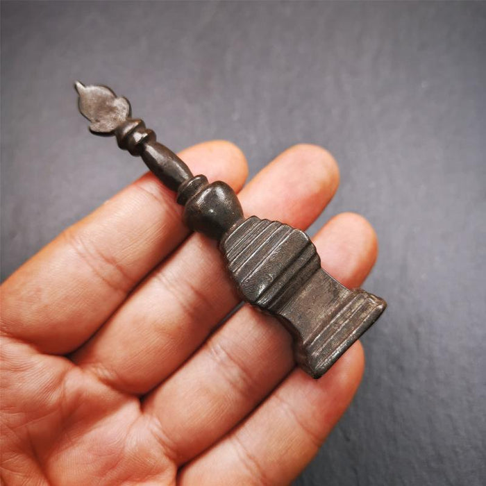 Stupa Amulet 3.35" - Tibetan Buddhist amulet, view 6
