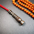 Stupa Amulet Pendant 2.1" - Tibetan Buddhist amulet, front view