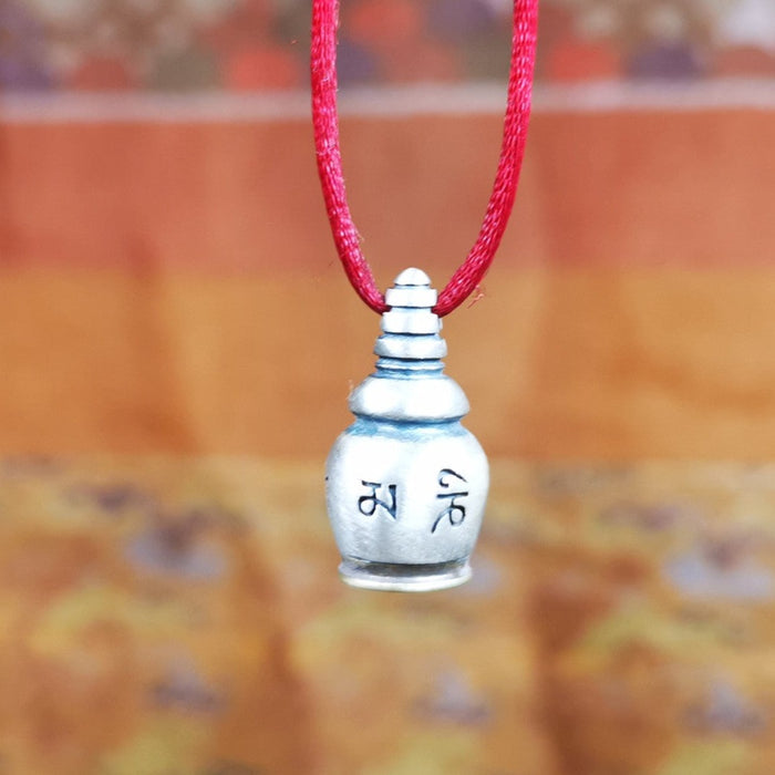 Stupa Gau Amulet 0.79" - Tibetan Buddhist amulet, view 4