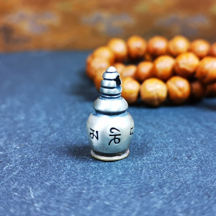 Stupa Gau Amulet 0.79" - Tibetan Buddhist amulet, view 7