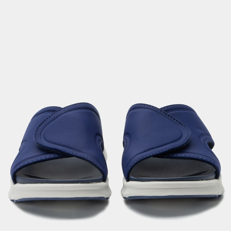 Sunie Navy Sandal | Alegria Shoes