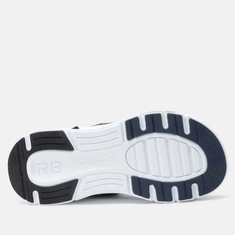 Sunie Navy Sandal | Alegria Shoes
