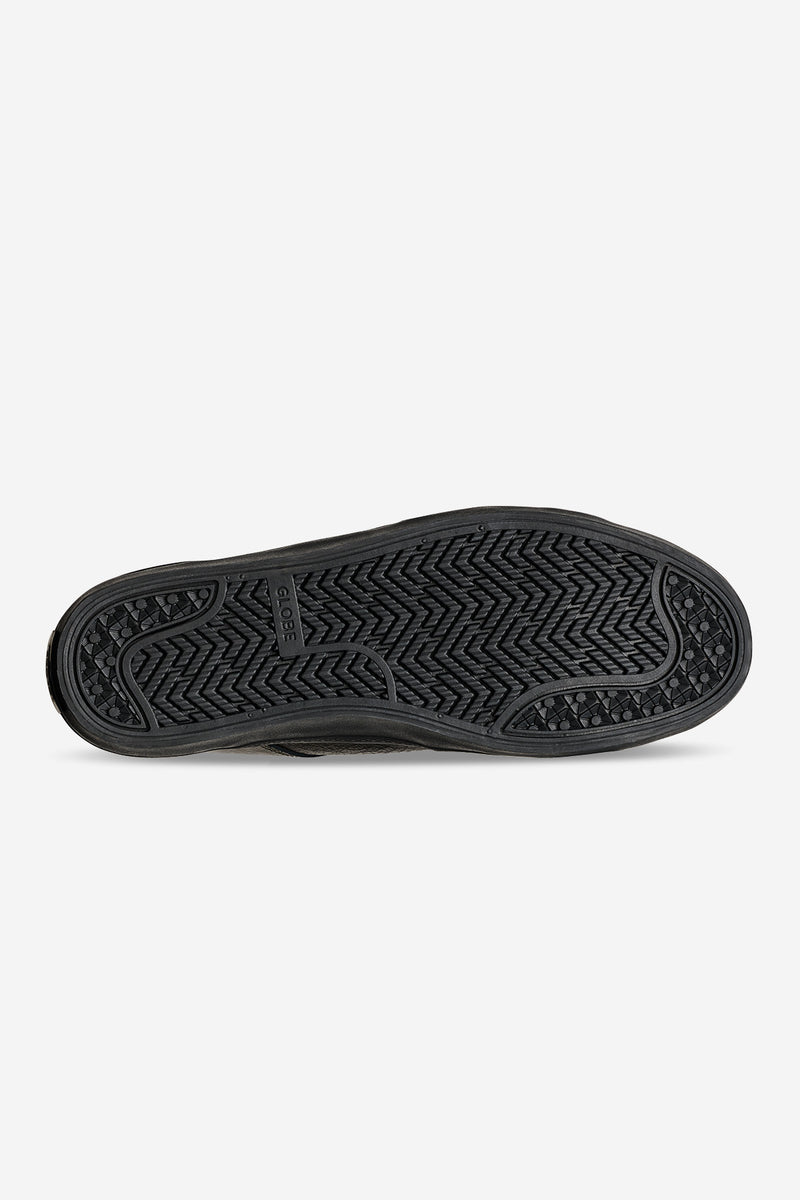 Bottom view of Surplus Bauer shoe highlighting the herringbone tread pattern and durable black outsole