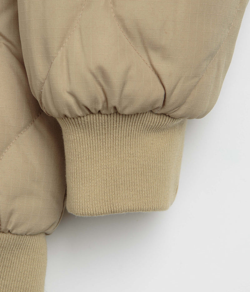 Taion Military Reversible Hi Neck Down Jacket in Coyote and Beige
