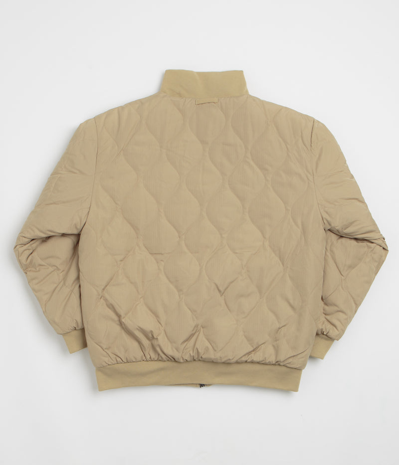 Taion Military Reversible Hi Neck Down Jacket in Coyote and Beige