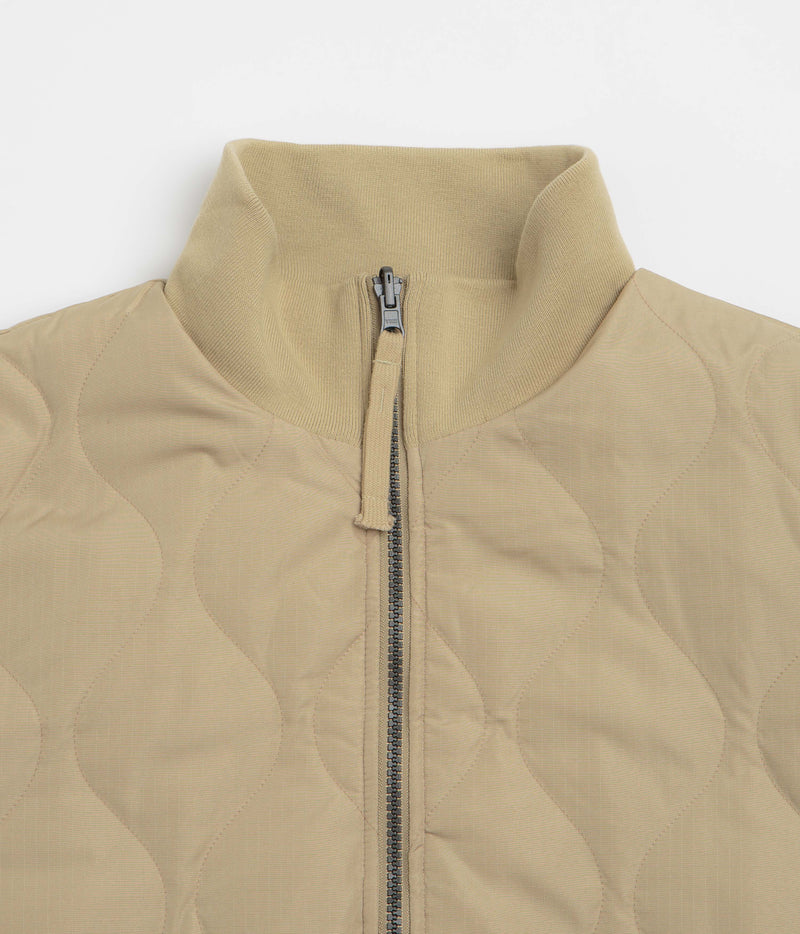 Taion Military Reversible Hi Neck Down Jacket in Coyote and Beige