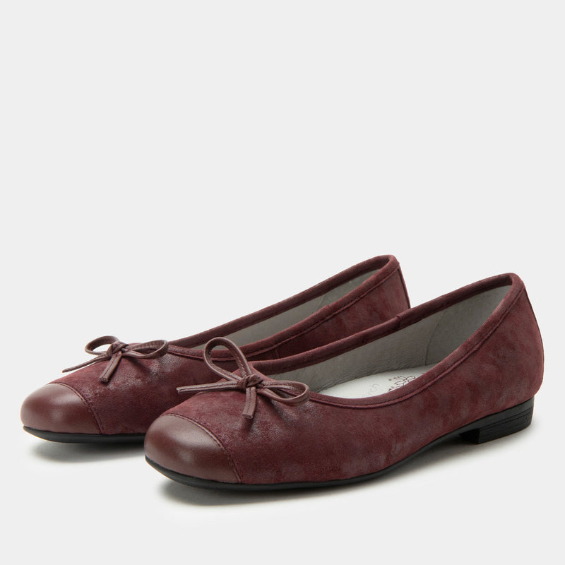 Talya Maroon Mist Shoe | Alegria Shoes