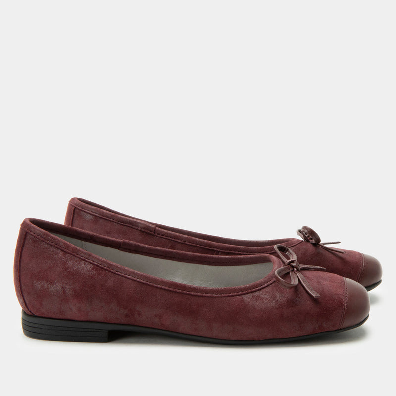 Talya Maroon Mist Shoe | Alegria Shoes